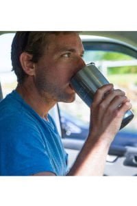 red original isolierter trinkbecher