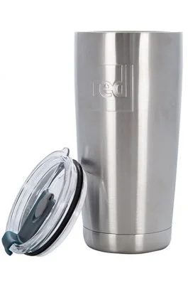 red original isolierter reisebecher