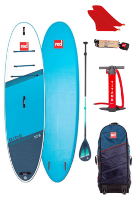 Red Paddle 10’8″ x 34″ Ride MSL CT SUP Board Paket
