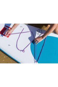 red paddle bungee blau